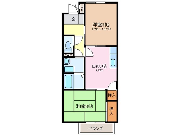 鵜方駅 徒歩40分 1階の物件間取画像